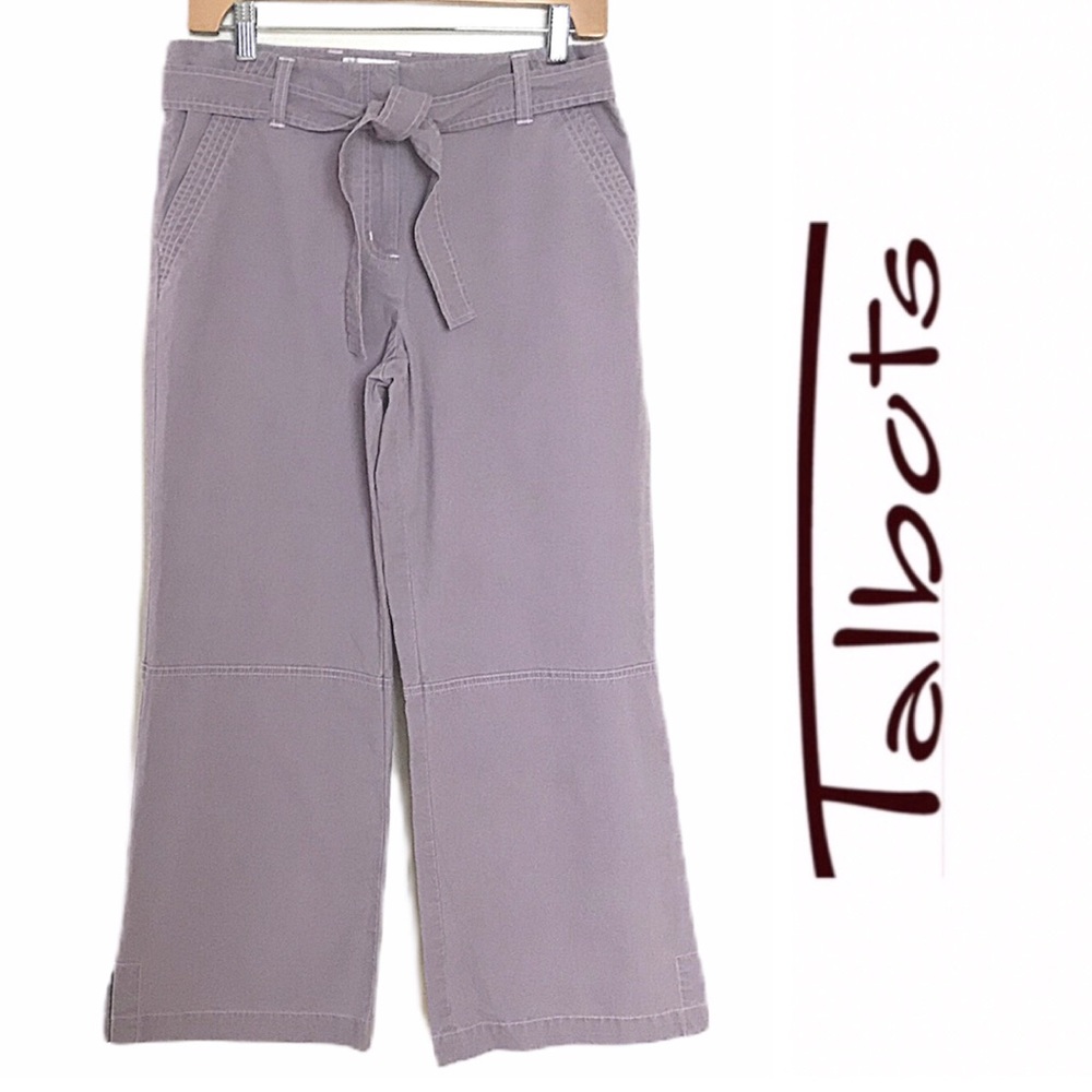 Talbots Lavender Wide-Leg Capris